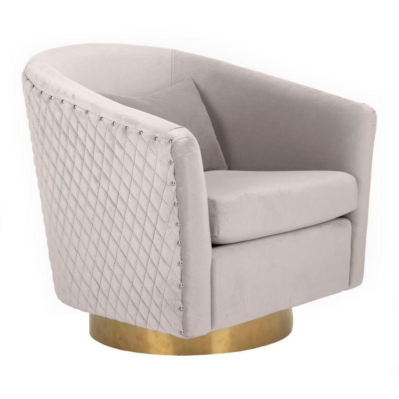 Skye Upholstered Swivel Barrel Chair