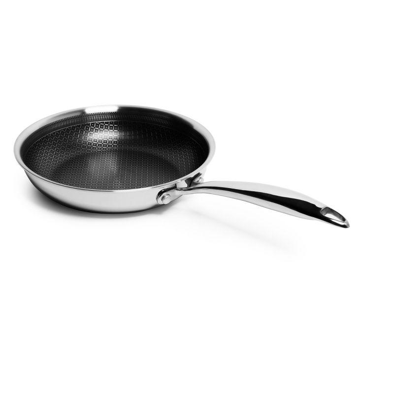 Lexi Home Modern Kitchen Basics Tri-Ply Stainless Steel Nonstick Frying Pan