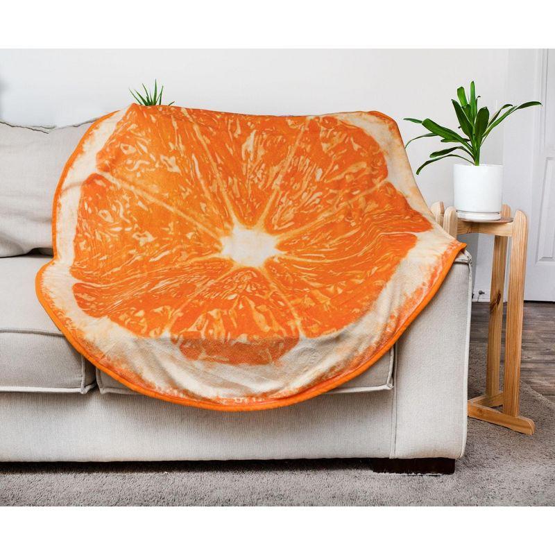 Fruit Slice Round Fleece Throw Blanket