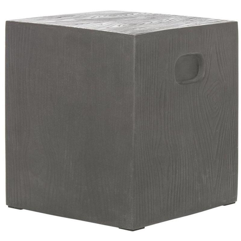 Cube Concrete Accent Stool  - Safavieh