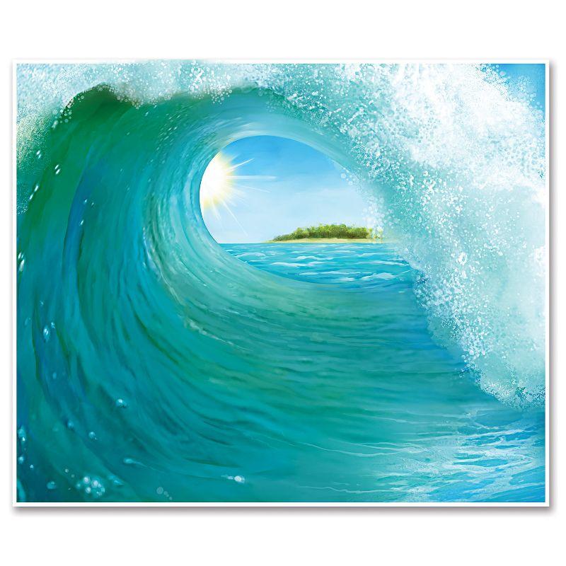 Beistle Surf Wave Insta-Mural, 5' x 6', (1/Pkg) Multicolored
