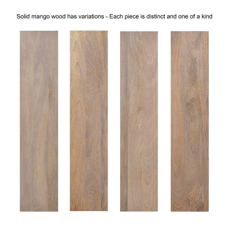 Kate & Laurel All Things Decor 28"x28" Meera Carved Wood Mirror Brown: Artisan Starburst, No Assembly