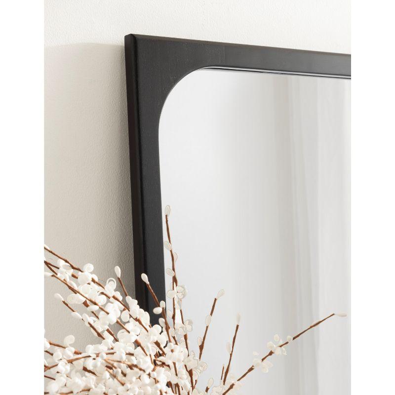 Kate & Laurel All Things Decor 24"x36" Kenai Framed Wall Mirror Black: Modern Rectangular Design, No Assembly Required