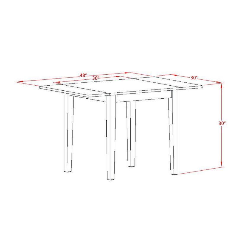 East West Furniture, Dining Table Oak, NDT-OAK-T