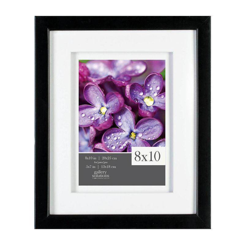 Classic 8x10 Black Wood Floating Frame with Glass