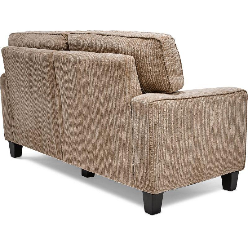 Serta Palisades 61" Track Arm Sofa, Easy Care Fabric, Soft Pillow Back, Pocket Coil Seat Cushions