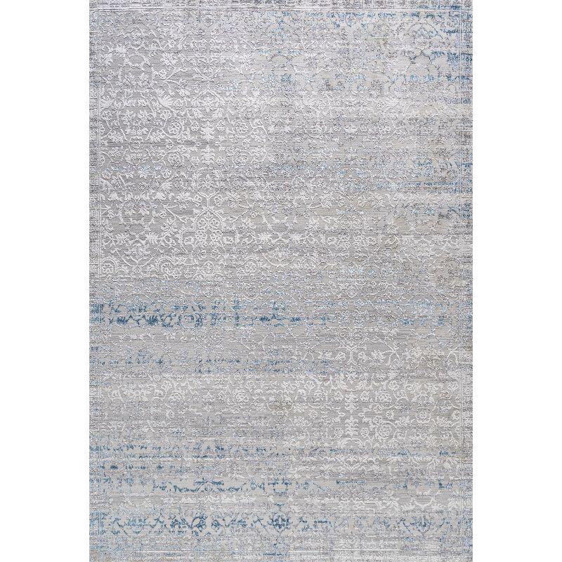3'x5' Tidal Modern Strie' Area Rug, Gray/Blue - JONATHAN Y