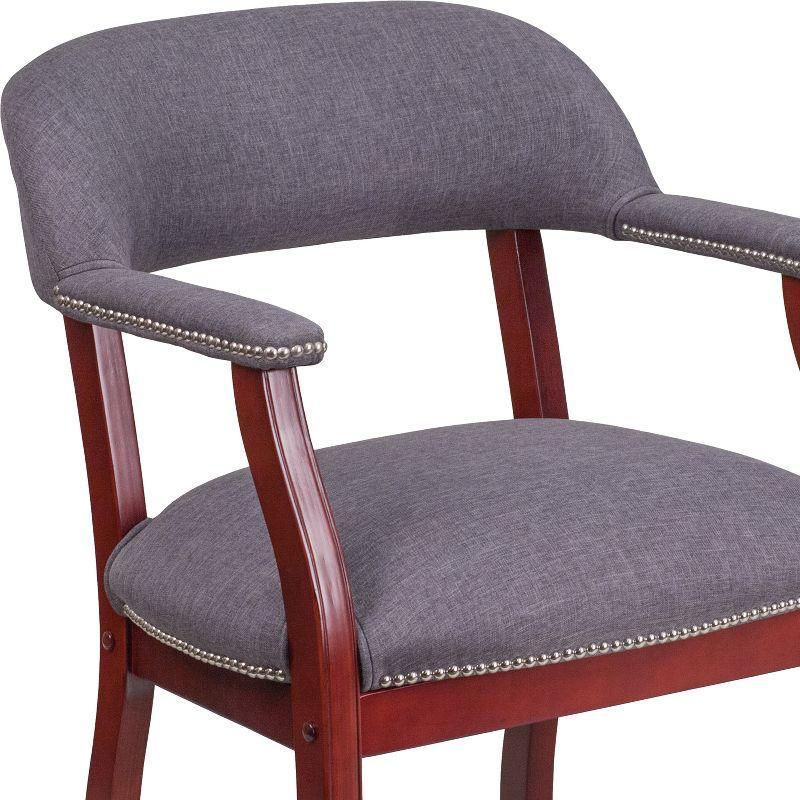 Emma and Oliver Gray Fabric Luxurious Conference Chair