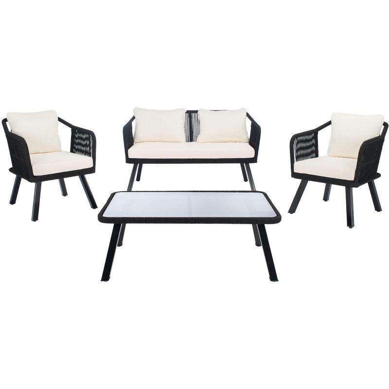 Highland Dunes Orme 4 Piece Rattan Sofa Seating Group with Cushions & Reviews | Wayfair