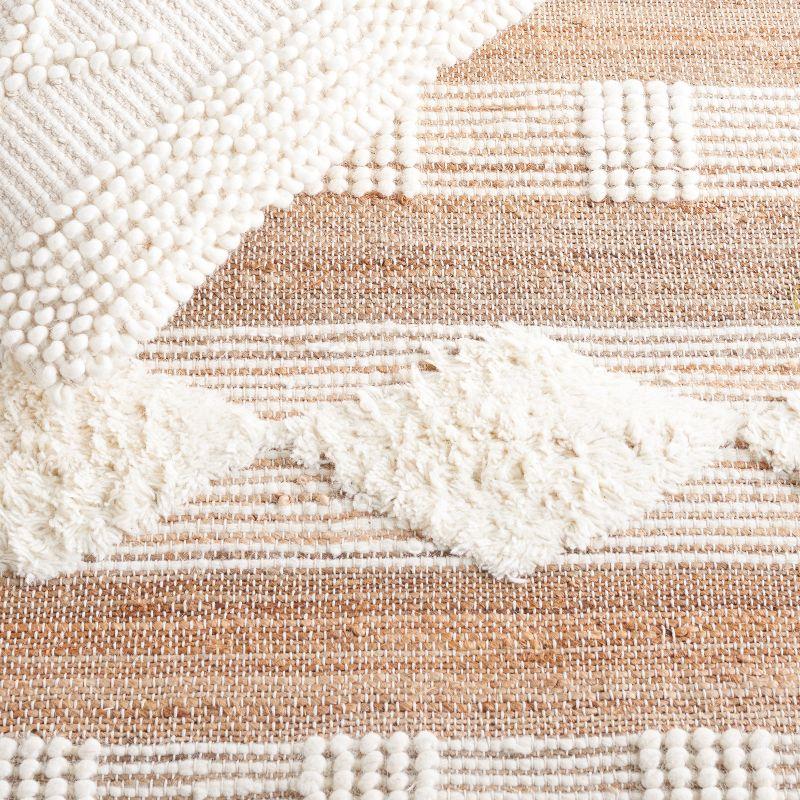 Natural Fiber NF377 Hand Woven Area Rug - Natural/Ivory - 4'x6' - Safavieh.