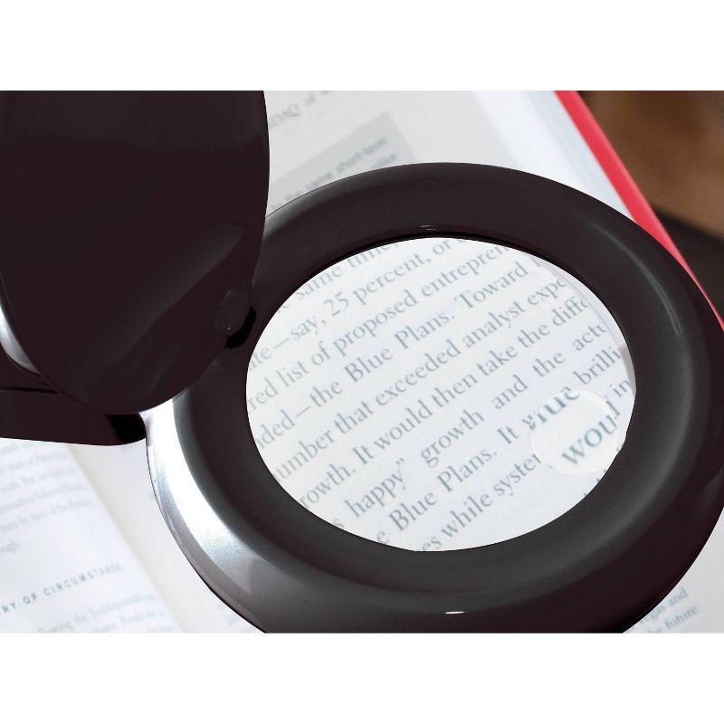 OttLite OttLite Space Saving LED Magnifier Desk Lamp - 1.75x Optical Grade Magnifier, Pivoting Head