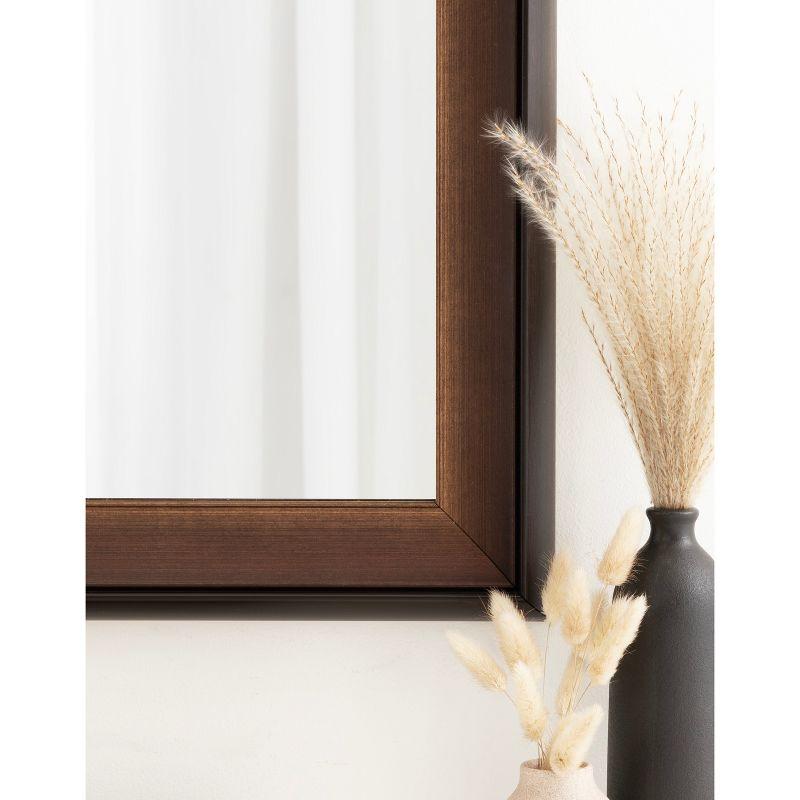 20"x30" Gotley Rectangle Wall Mirror Bronze - Kate & Laurel All Things Decor: Transitional Style, No Assembly, Plastic Frame