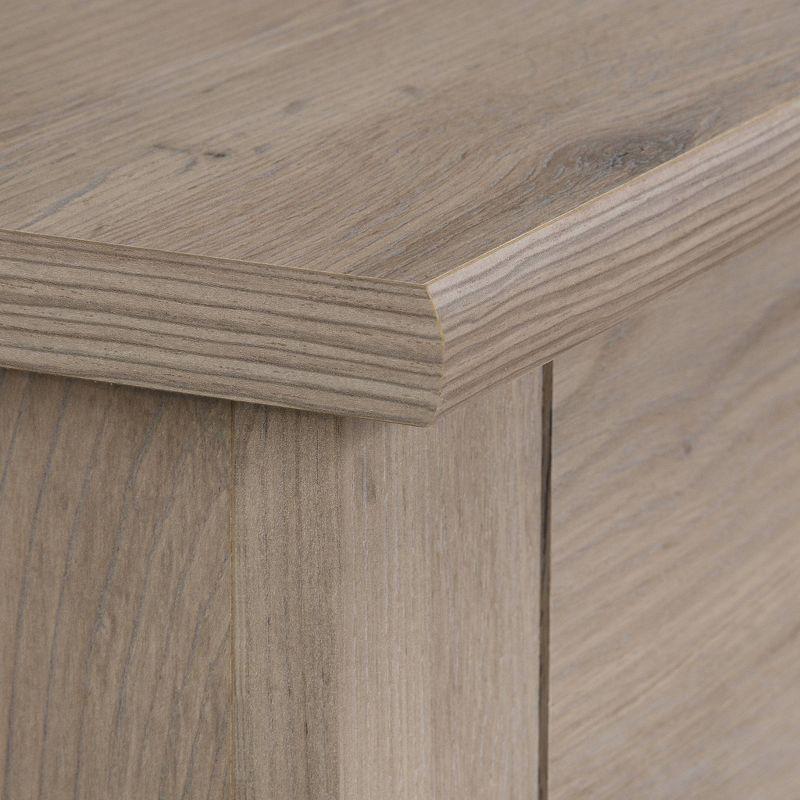 2 Drawer Lateral File Cabinet Laurel Oak - Sauder: Full Extension, Legal/Letter Size, Interlocking