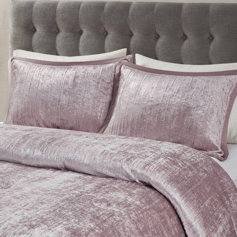 Blush Velvet Full Down Alternative 5-Piece Bedspread Set