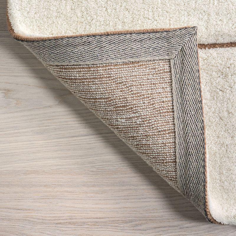 Ivy Bronx Brega Geometric New Zealand Wool Area Rug