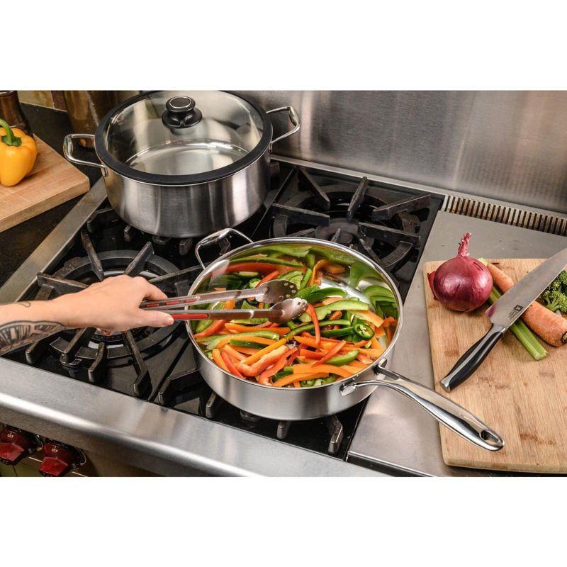 Black Cube 11" Stainless Steel Non-Stick Saute Pan with Lid