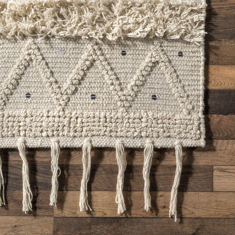 Nuloom Chandy Textured Wool Area Rug, 12' x 15', Cream