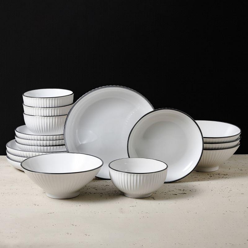 Christian Siriano Lustra 32 Piece Stoneware Dinnerware Set - Service for 8 (Set of 32)