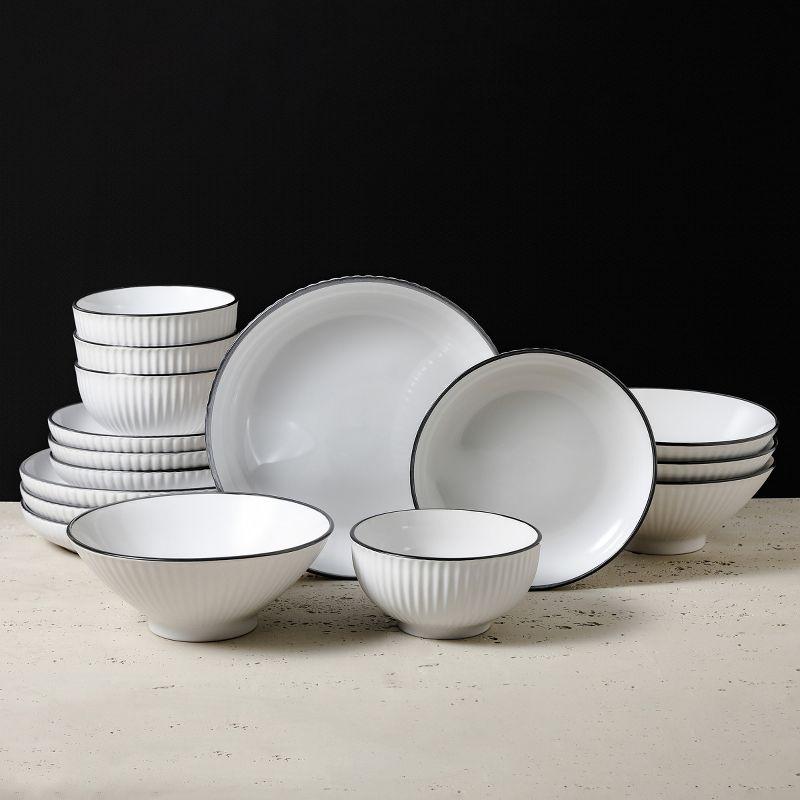 Lustra 32 Piece Stoneware Dinnerware Set - Service for 8