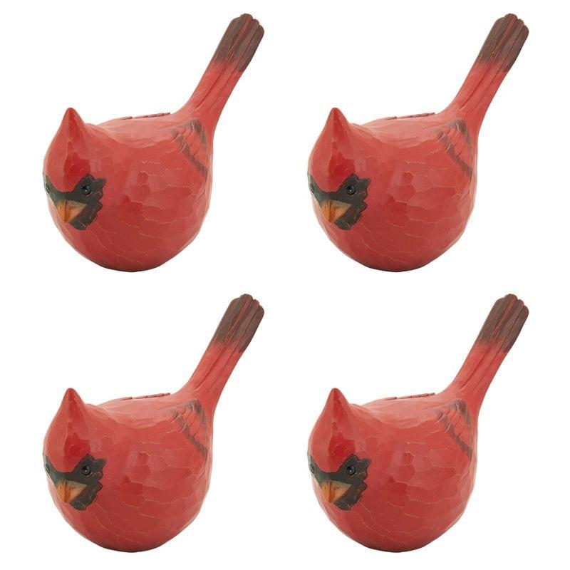 Red Resin Cardinal Figurine Home Accent