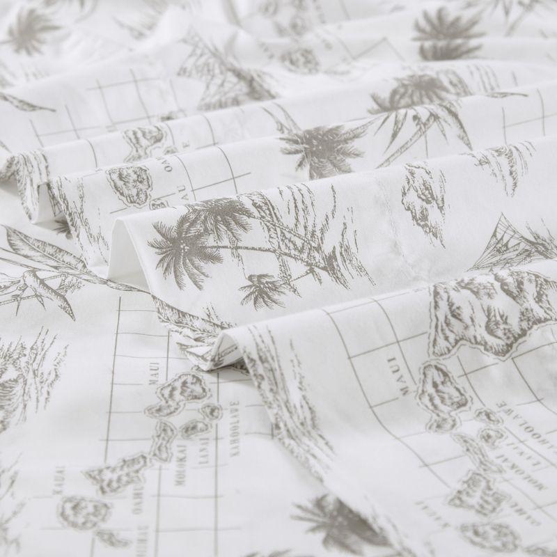 Tommy Bahama Vintage Map Brown Queen Sheet Set