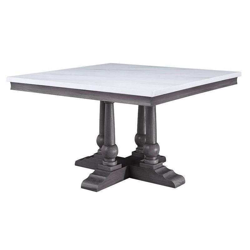 Faux Marble Top Dining Table