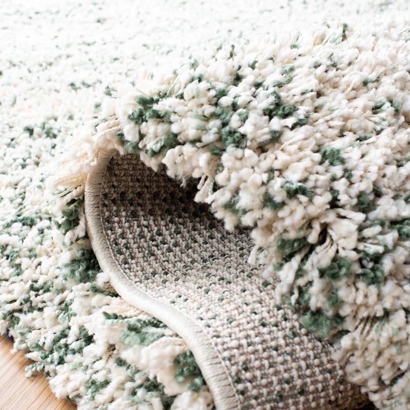 Hudson Shag SGH295 Power Loomed Indoor Area Rug - Ivory/Green - 5'3"x7'6" - Safavieh