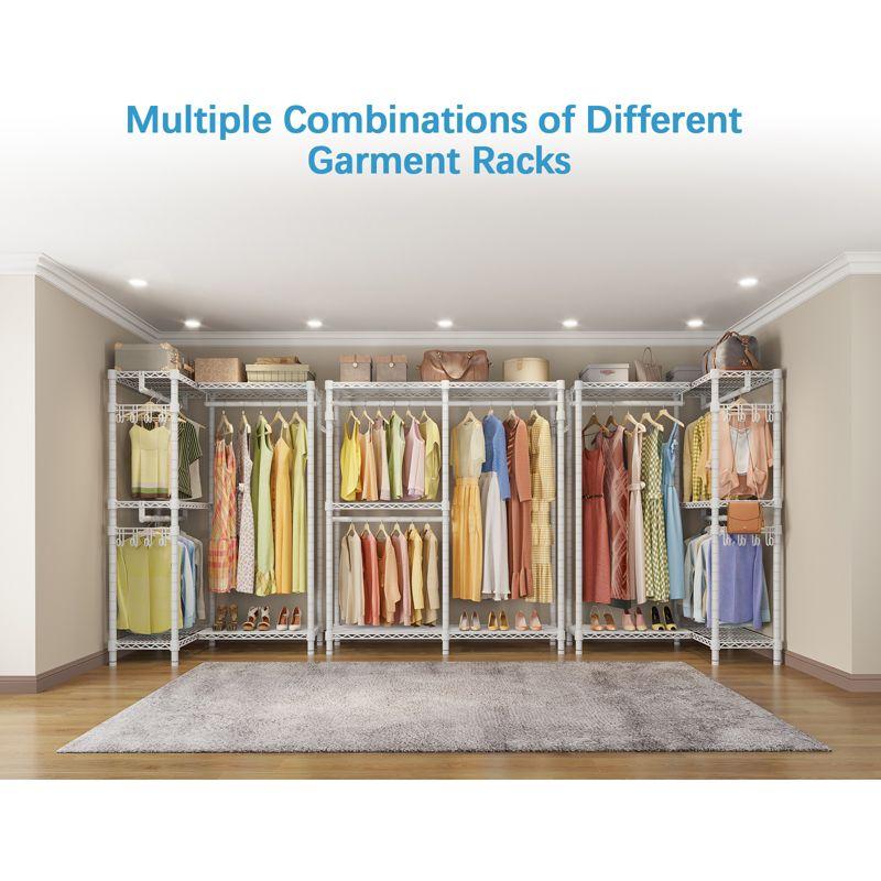 VIPEK V4s Garment Rack Bedroom Armoires Compact Freestanding Closet Storage Organizer, White