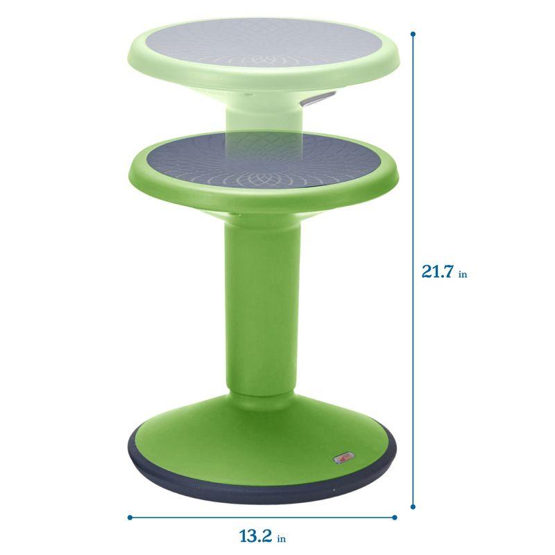ECR4Kids SitWell Wobble Stool, Adjustable Height, Active Seating