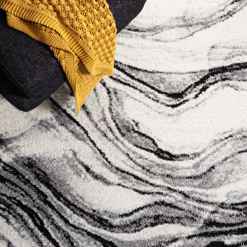 Tulum TUL275 Power Loomed Area Rug - Ivory/Black - 8'x10' - Safavieh.