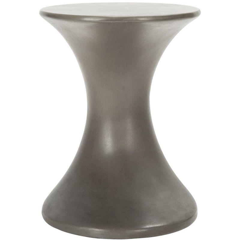 Kavita Concrete Accent Stool - Indoor/Outdoor - VNN1035 - Gray - Safavieh