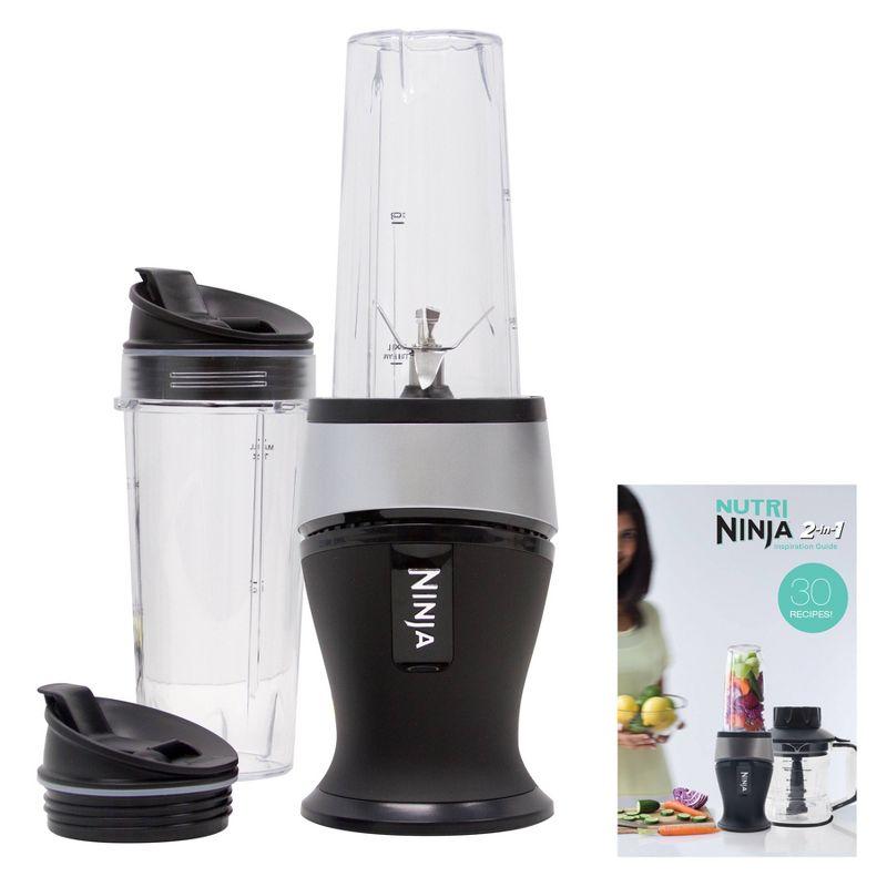 Ninja Fit Compact Black Personal Blender with Two 16oz Cups