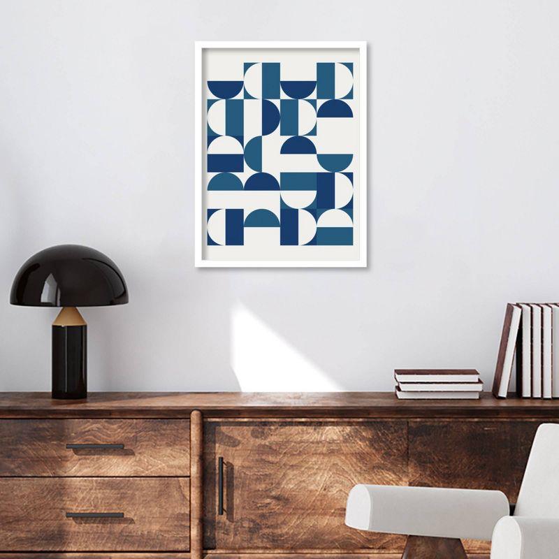 Amanti Art 19" x 25" Bauhaus Inspired Geometric Print I by The Creative Bunch Studio : Hardwood Frame, Abstract Art