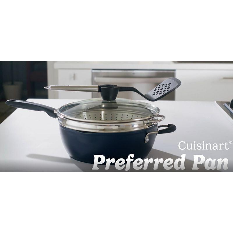 Cuisinart Preferred Pan 4 Piece Set (4.5 Qt. Multi-Purpose Pan with Cover, Steamer, Slotted Turner)
