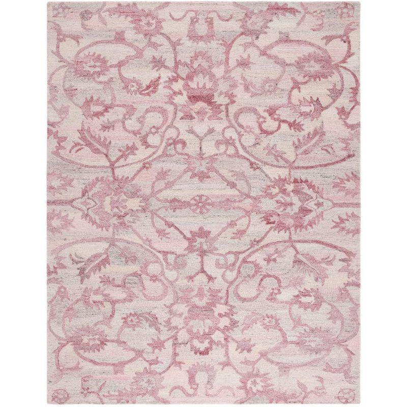 Anatolia AN401 Handmade Tufted Area Rug - Light Pink - 8' X 10' - Safavieh