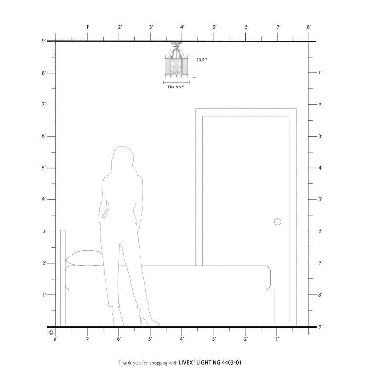 Livex Lighting Livingston 3 - Light Pendant in  Antique Brass