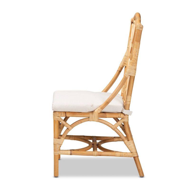 Sonia Rattan Chair Natural/White - bali & pari