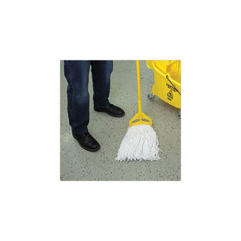 Boardwalk Banded Rayon Cut-End Mop Heads, #24, White, 1.25" Headband, 12/Carton
