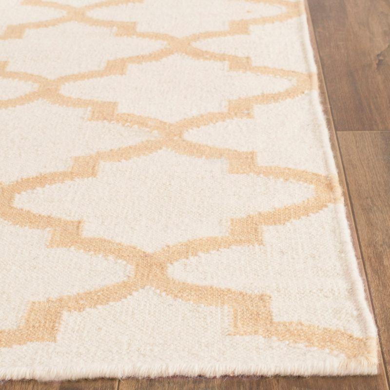 Winston Porter Milltown Hand Woven Flat Weave Wool Geometric Rug