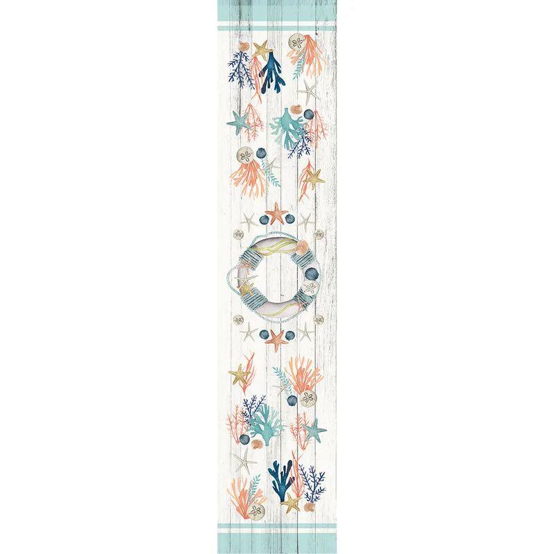 Laural Home Coastal Reef Runner Rectangle Table Runner