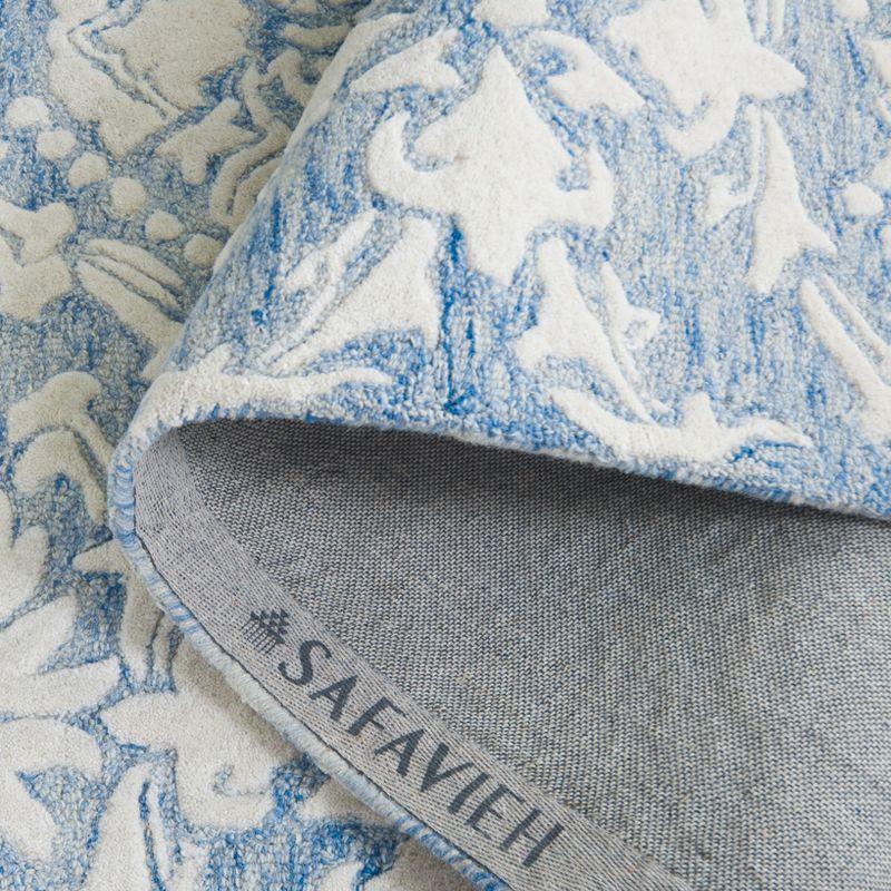 Tansy Handmade Wool Blue/Ivory Rug