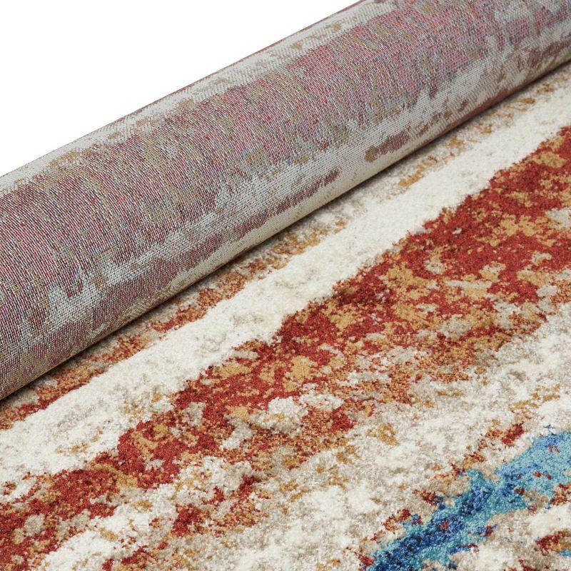 Luxe Weavers Abstract Stripe Passion 5x7 Area Rug