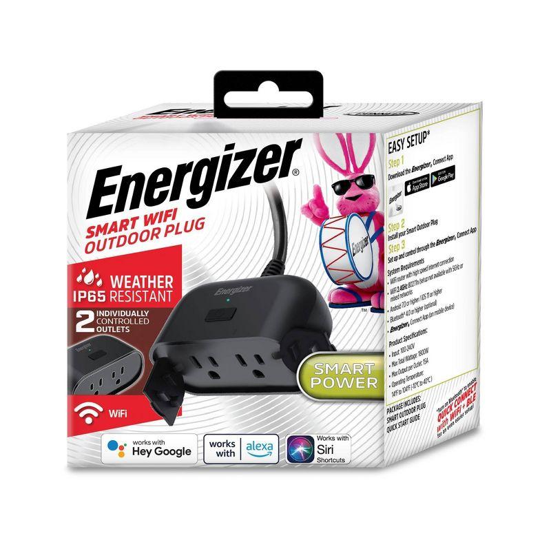 Energizer Smart Wi-Fi Outdoor Plug with Dual Outlets