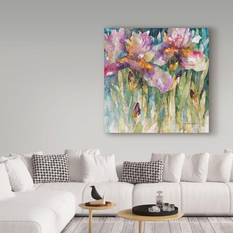 "Siberian Iris Purple" Outdoor Canvas