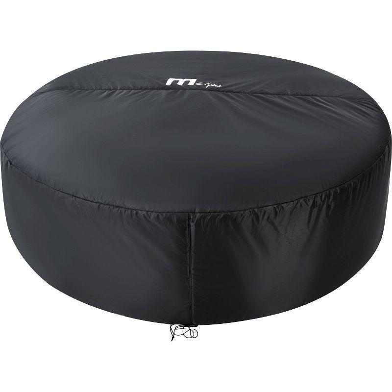 MSpa Meteor Round Bubble Spa with Thermal Cover 245 Gal 164 Electric 110 Volt AC Inflatable Hot Tub