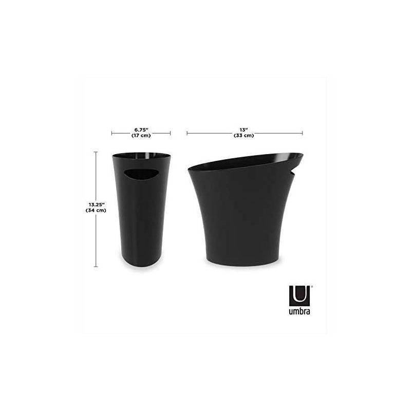 Umbra Skinny Plastic Open Waste Basket - 2 Gallons