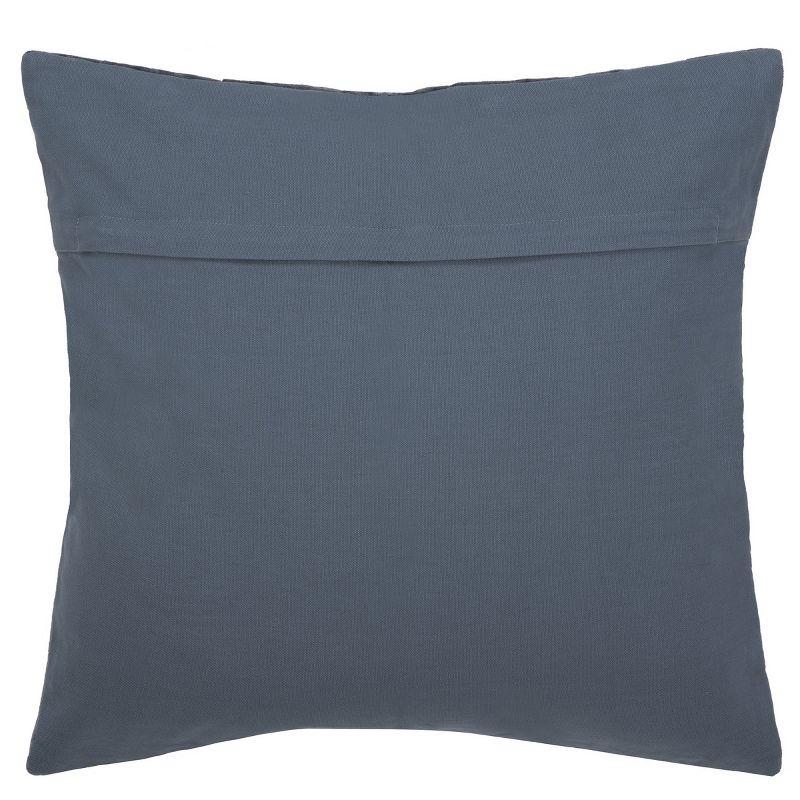 Embroidered Reversible Throw Pillow