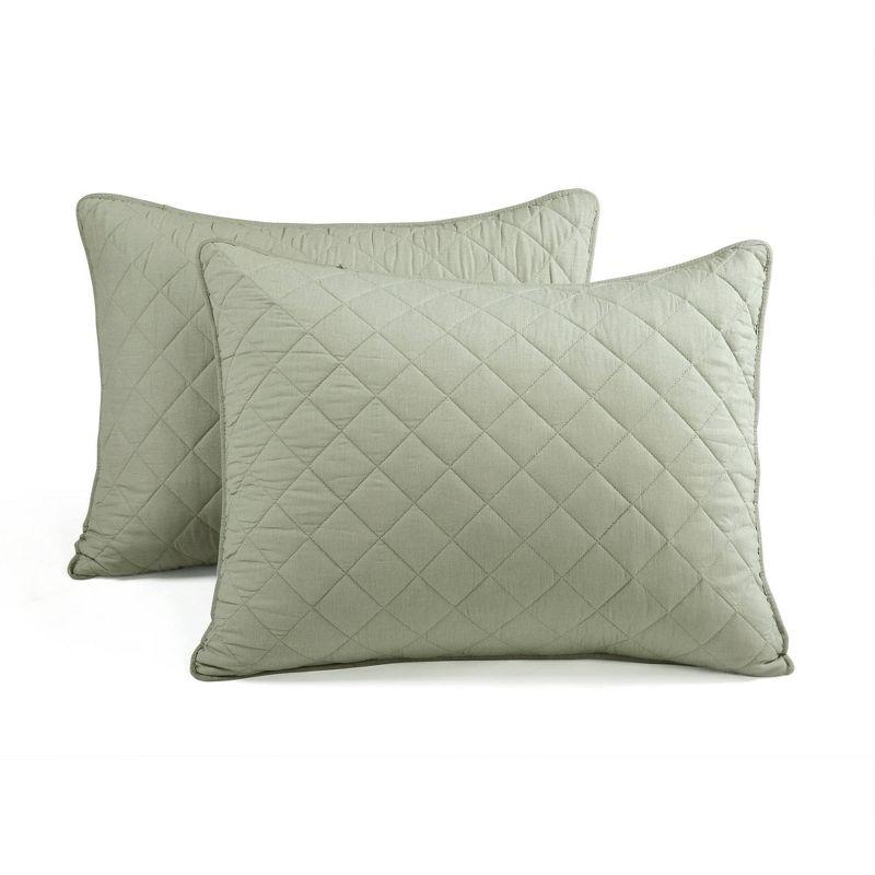 Ava Diamond Standard Cotton Modern & Contemporary Quilt Set