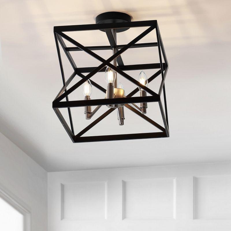 Matias Flush Mount - FLU4029 - Black - Safavieh