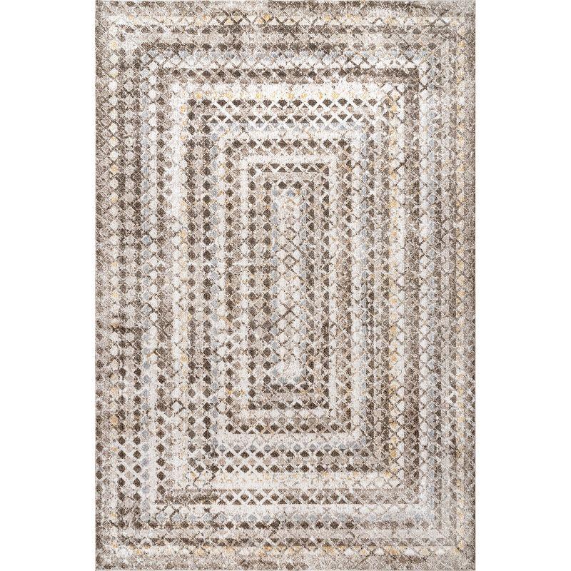 nuLOOM Carley Machine Washable Geometric Area Rug